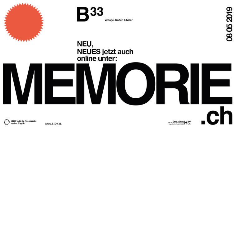 Memorie.ch Launch | neuer Onlineshop
