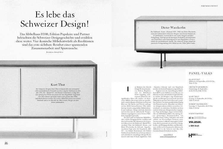 Es lebe das Schweizer Design, Ideales Heim, September 2025