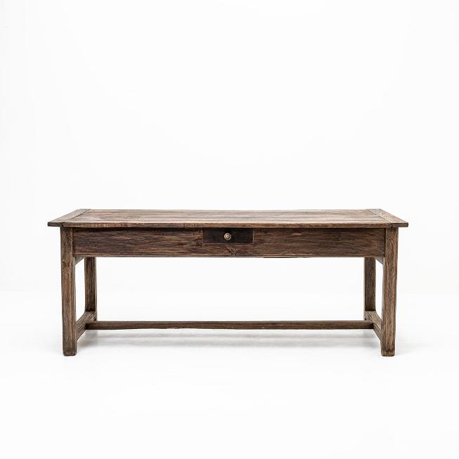 Antiker Eichenholz-Tisch, 19. Jh.