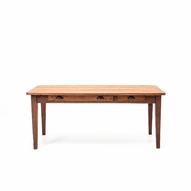 Antiker Holztisch, Kirschbaumholz, um 1900