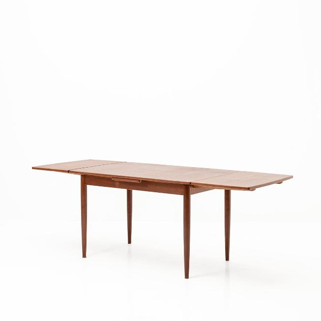 Ausziehbarer Teaktisch, 1960er Jahre