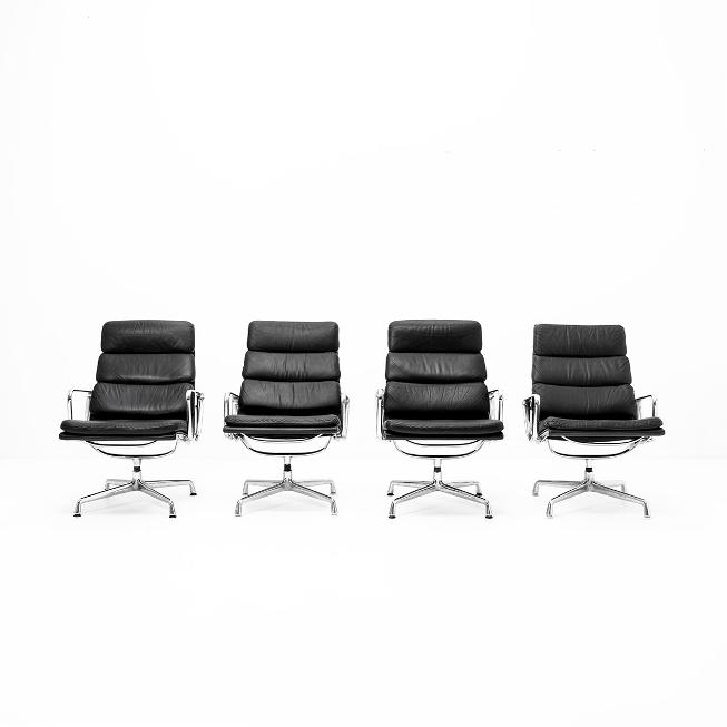 Eames EA 216 Ledersessel Vitra