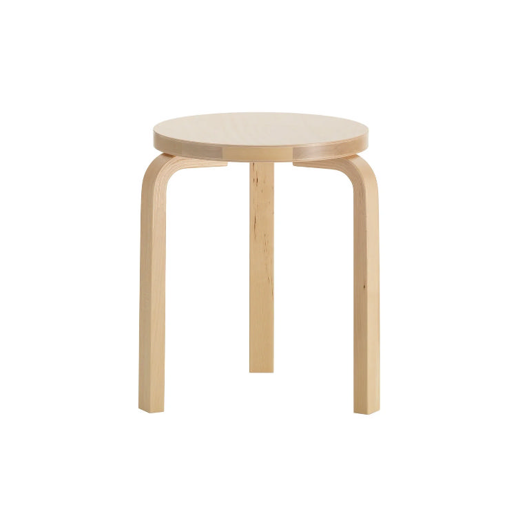H100 X Artek Spezialangebot | Alvar Aalto Hocker 60 Wilde Birke