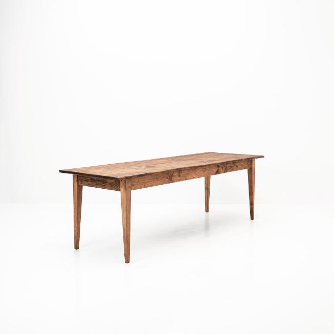 Klassischer Biedermeier-Tisch, Tannenholz, frühes 19. Jahrhundert