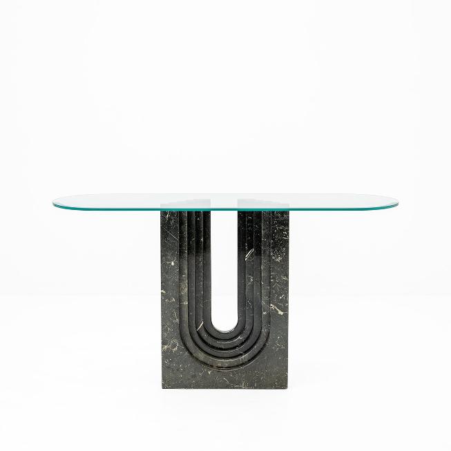 Konsole, Marmor / Glas, Carlo Scarpa, vintage