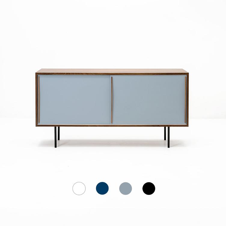 Kurt Thut Sideboard S943 Nussbaum, hellgrau