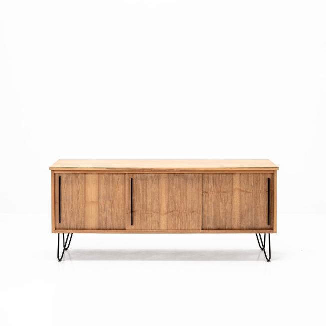 Sideboard Nussbaum, 1960er Jahre, vintage