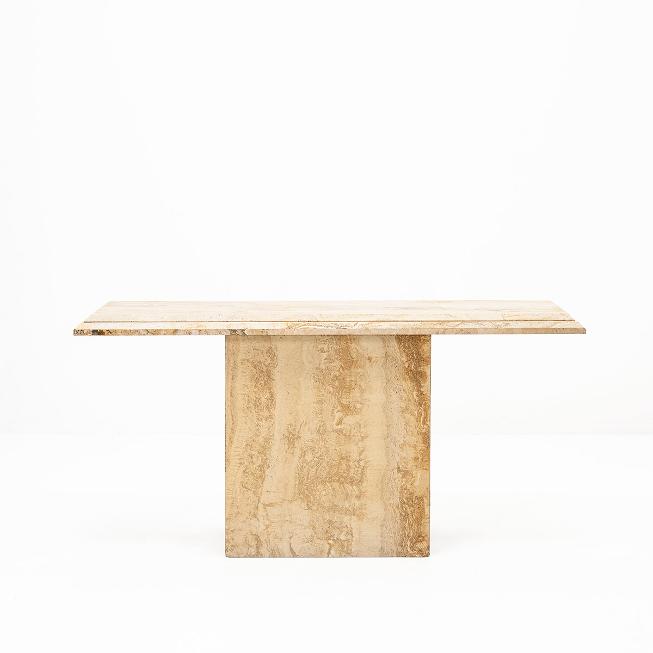 Travertin Konsole, 1970er-Jahren, Italien